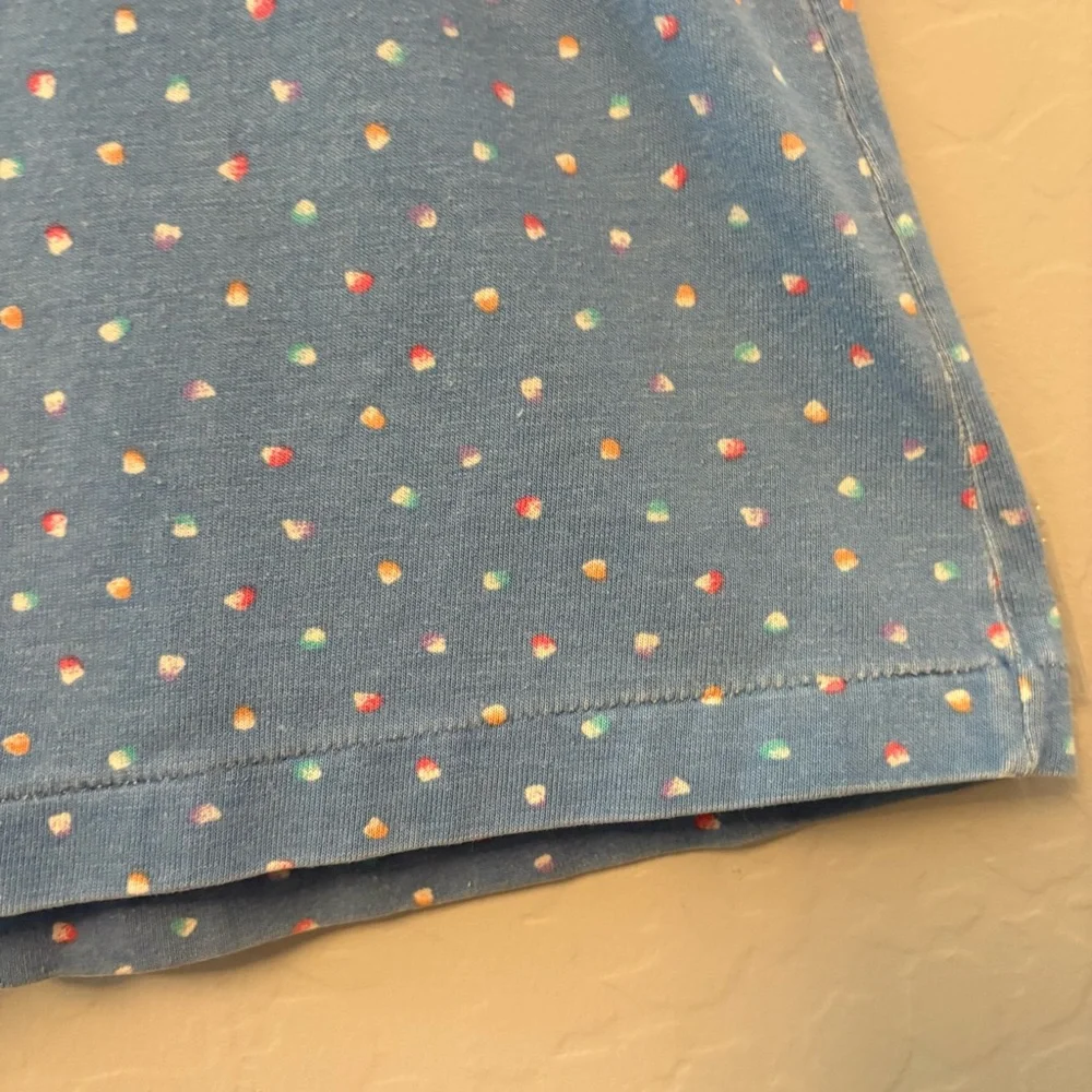Carter's vintage blue fish button and patch dress size 5
